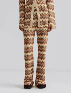 Ditte flared knitted pants - Byxor