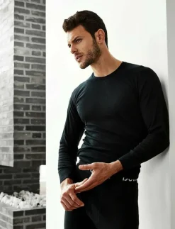 DOVRE wool long sleeved t-shir - Pyjamasöverdelar