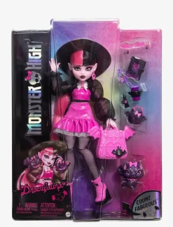 Draculaura Fashion Doll with Pet Count Fabulous and Accessories - Dockor