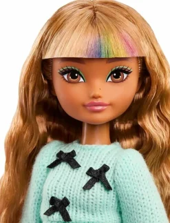 Dream Besties Zia Fashion Doll with 7 Hair & Moon Themed Accessories - Dockor