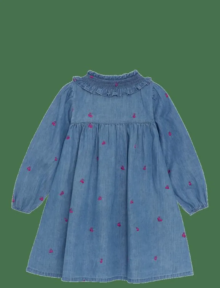 Dress LS w. Emb - Långärmade vardagsklänningar