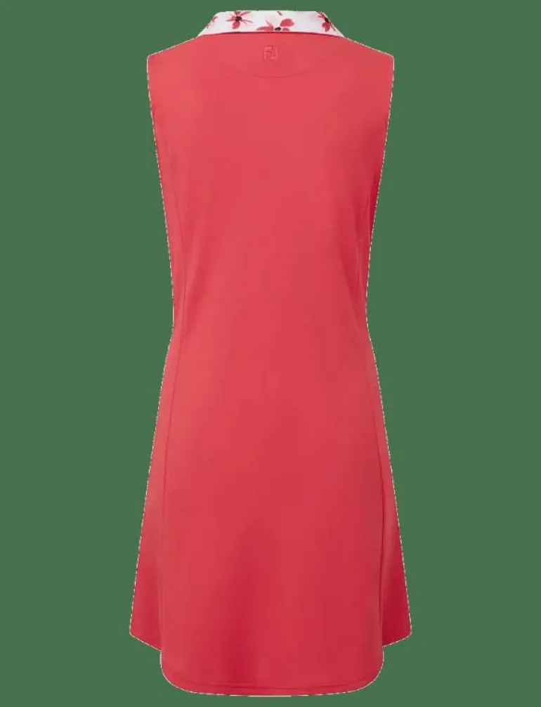 Dress with Floral Trim - Klänningar
