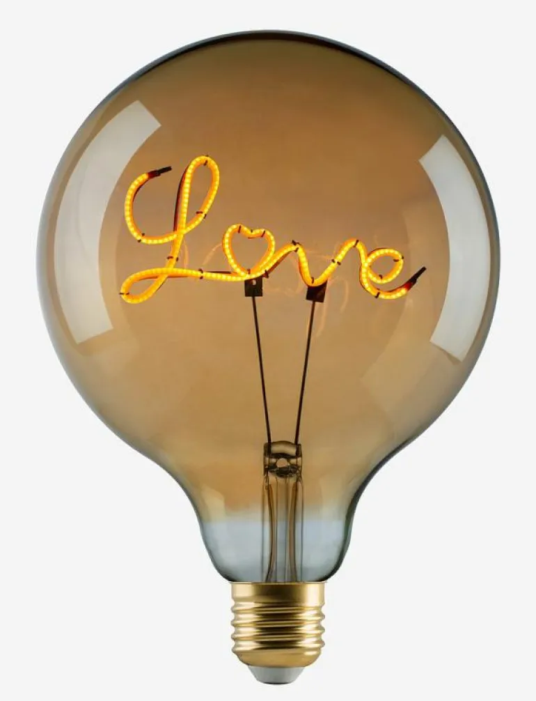 e3 LED Vintage 920 "Love" base down Golden Dimmable - Glödlampor