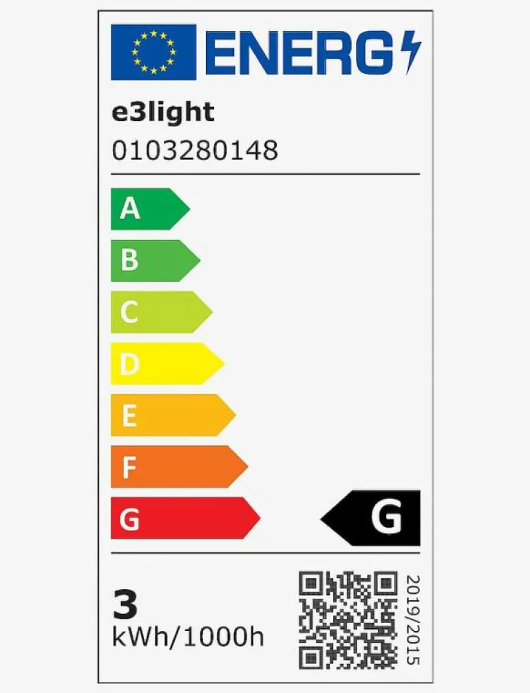 e3 LED Vintage A60 E27 Spiral Dimmable Plastic - Glödlampor