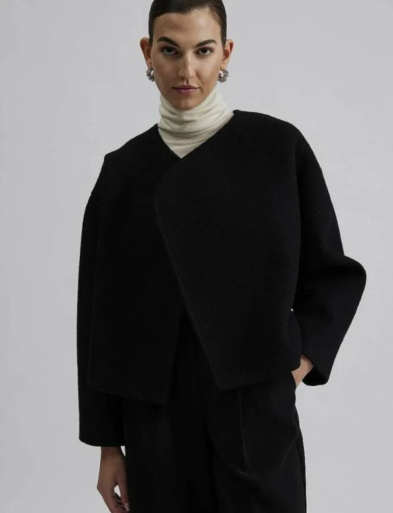 Elia Cropped wool blend jacket - Ulljackor