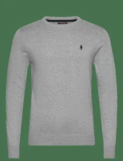 ELLISON REG CW COT MCS M KNIT - Rundhalsad