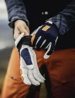 Ergo Grip Active Wool Terry - 5 finger Black/Offwhite - Fingervantar
