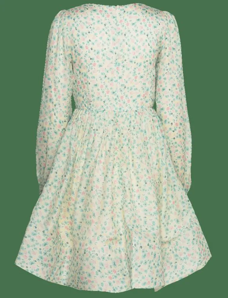 Estelle v-neck chiffon mini dress - Korta klänningar