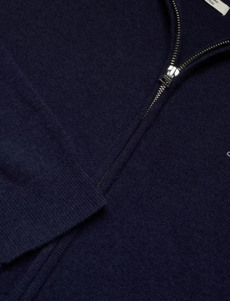 EXTRAFINE LAMBSWOOL ZIP CARDIGAN - Full Zip tröjor