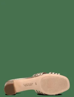 Fay Metallic Leather Multistrap Sandal - Platta mules