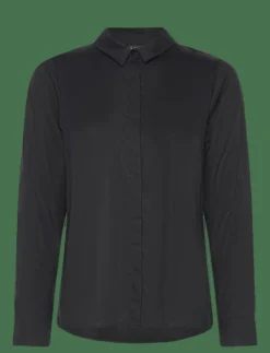 FITTED SHIRT, Solid - Långärmade