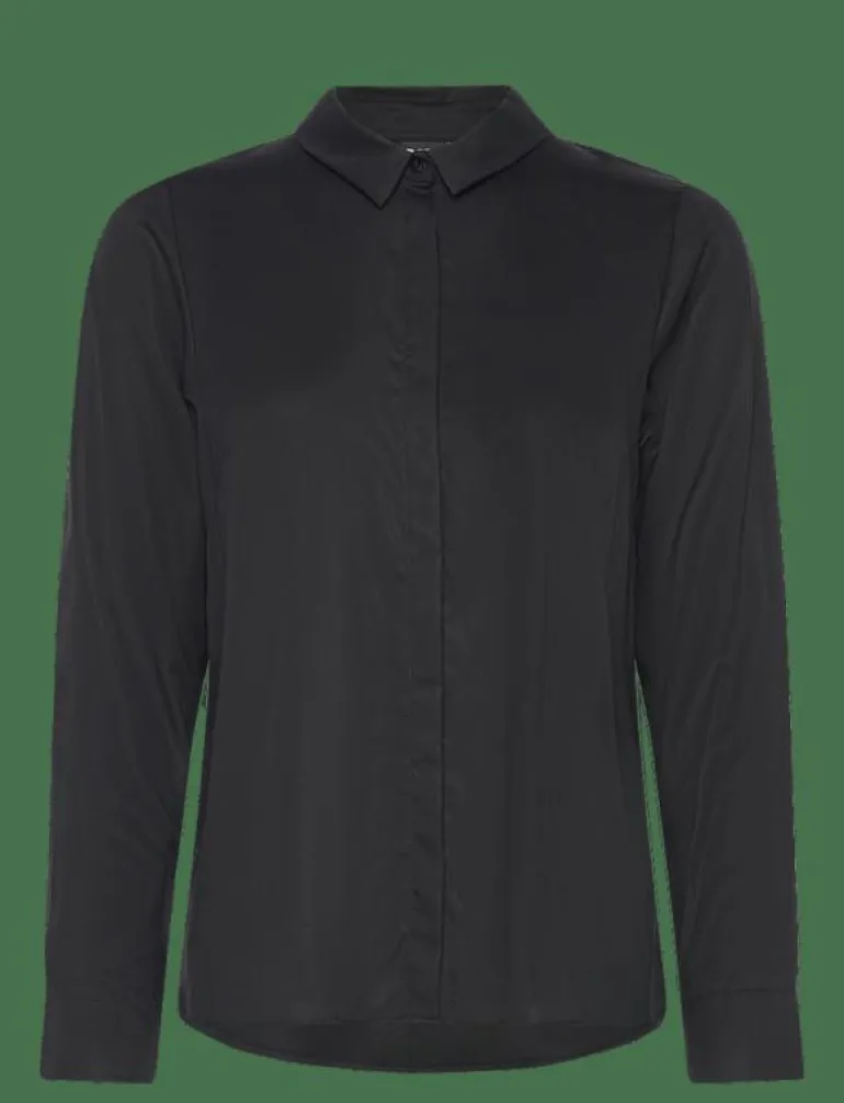 FITTED SHIRT, Solid - Långärmade