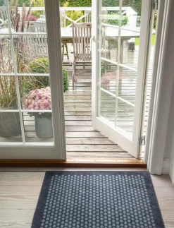 Floormat polyamide, 90x60 cm, dot design - Badrumsmatta