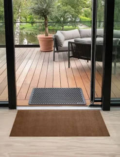 Floormat/carpet cognac 67x120 cm - Badrumsmatta