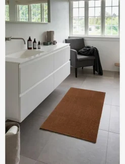 Floormat/carpet cognac 67x120 cm - Badrumsmatta