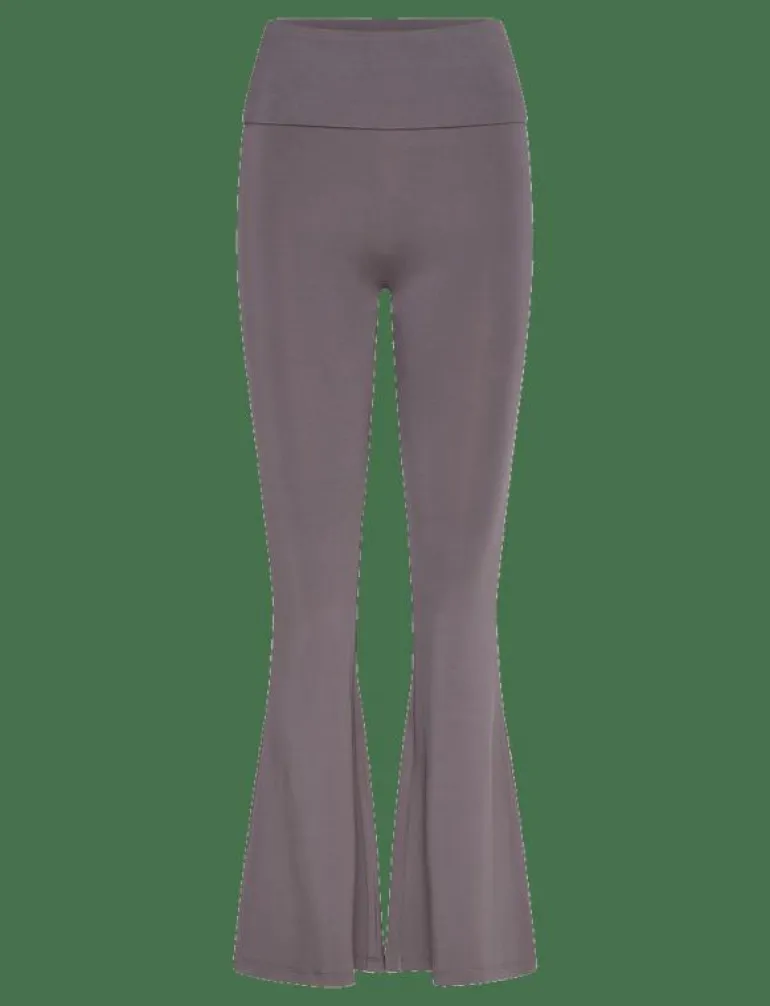 FOLDING WAISTBAND FLARE - Byxor