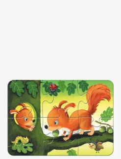 Forest Animal Fun 2/4/6/8p - Klassiska pussel