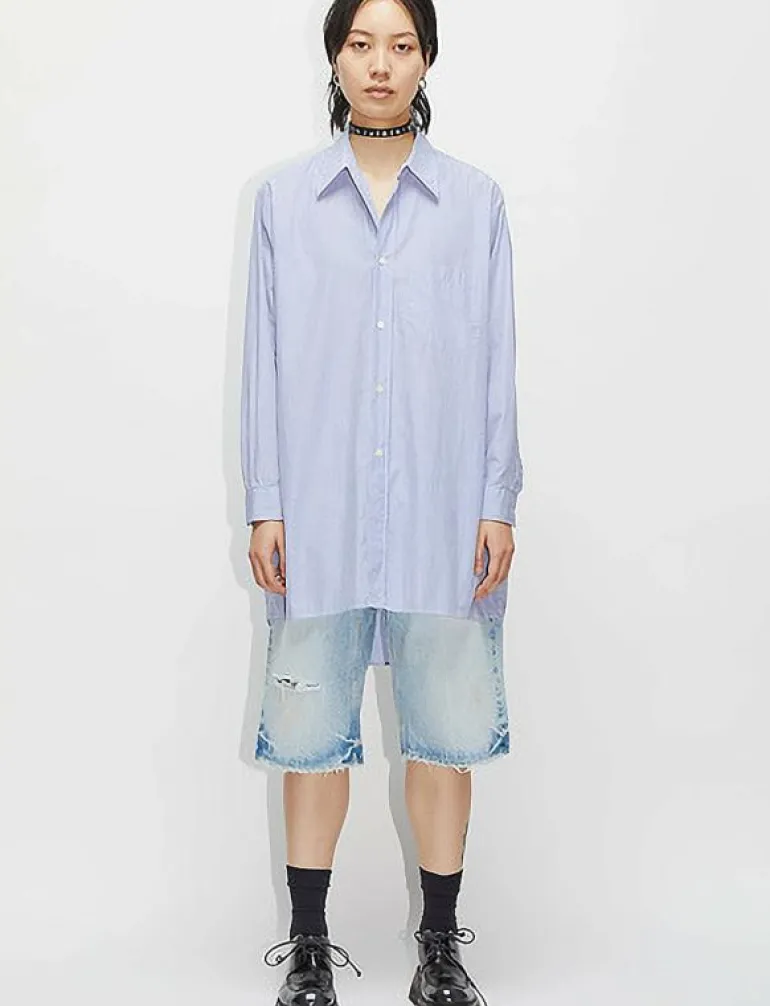 Garden Tunic Mid Blue Stripe - Overshirts
