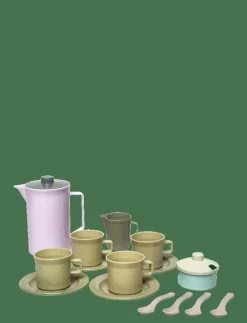 GREEN BEAN COFFEE SET IN NET 17 PCS - Leksakskök & Tillbehör