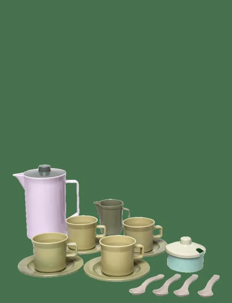 GREEN BEAN COFFEE SET IN NET 17 PCS - Leksakskök & Tillbehör