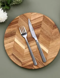 Groovy cutlery steak set 8 pcs Comes in gift box - Bestickset