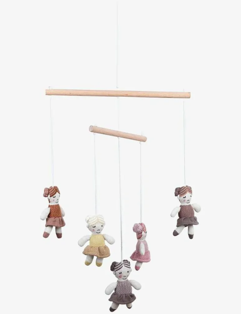 Hanging mobile, dolls, multi - Sängmobiler
