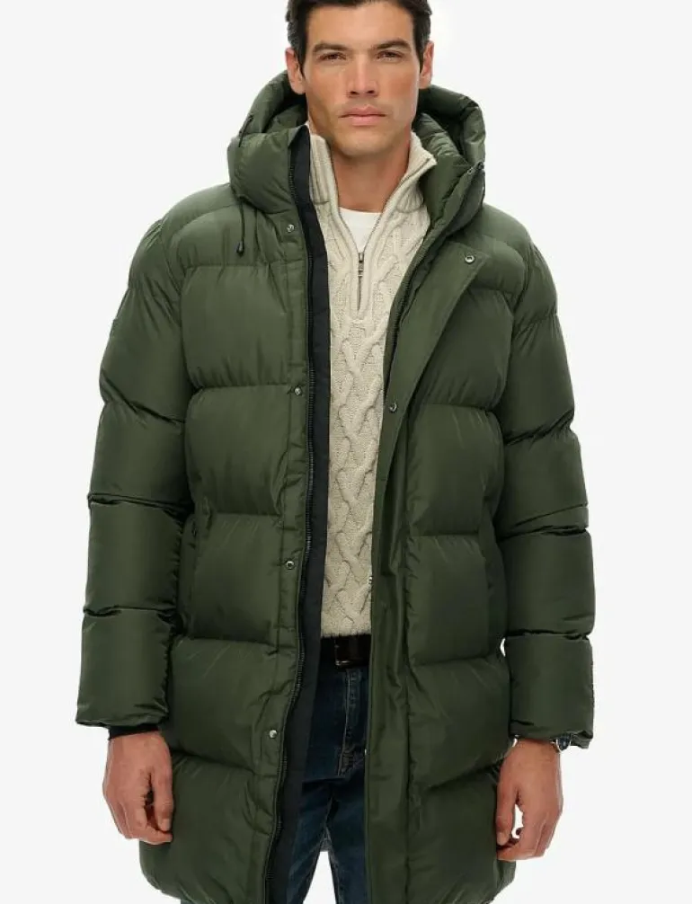HOODED SPORTS PUFFER MID JKT - Fodrade jackor
