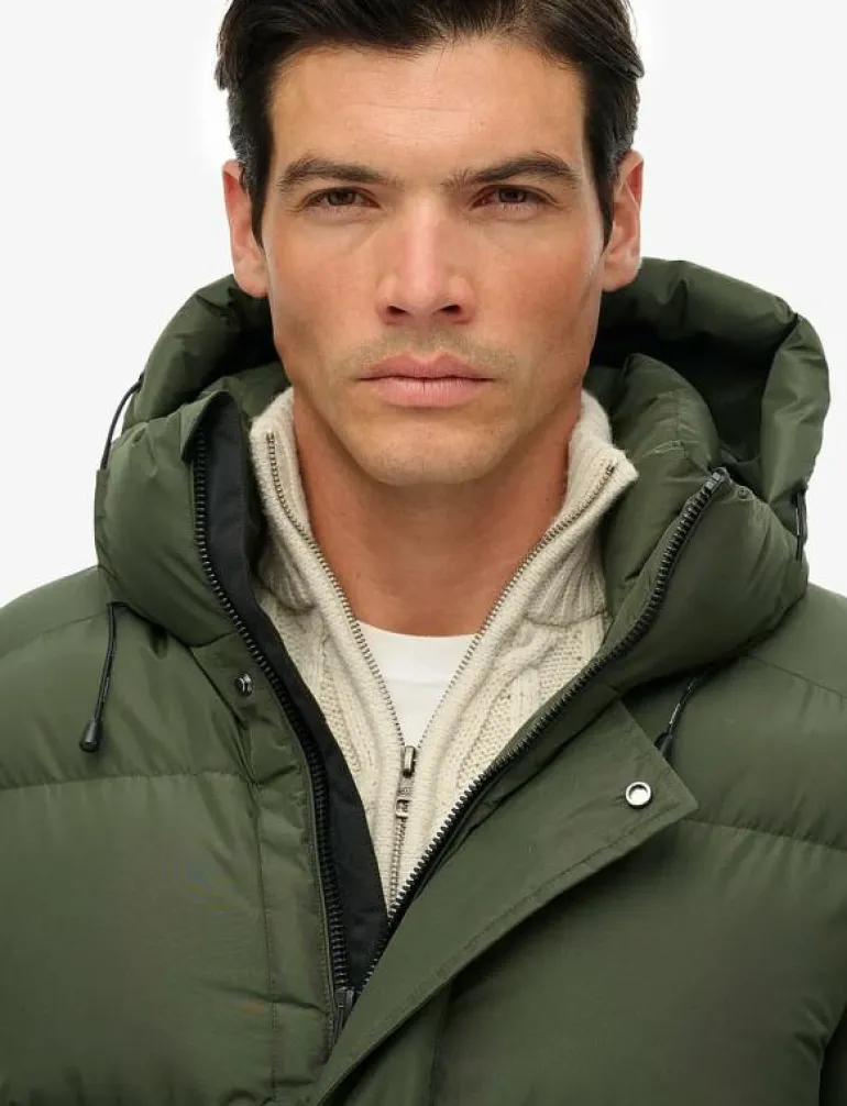HOODED SPORTS PUFFER MID JKT - Fodrade jackor