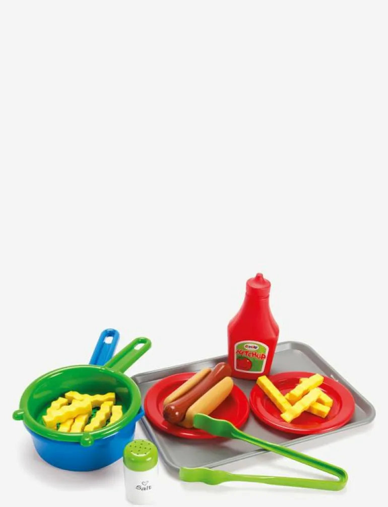 HOTDOG SET ON TRAY 22 PCS - Tillbehör till leksakskök