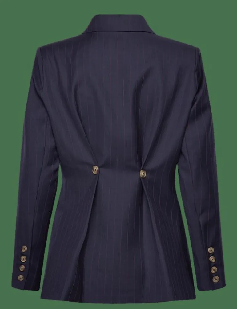 Illiana Fitted Button Detailed Wool Blend blazer - Enkelknäppta kavajer