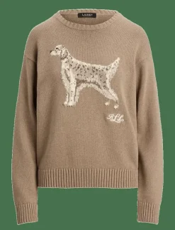 Intarsia-Knit English Setter Sweater - Stickat