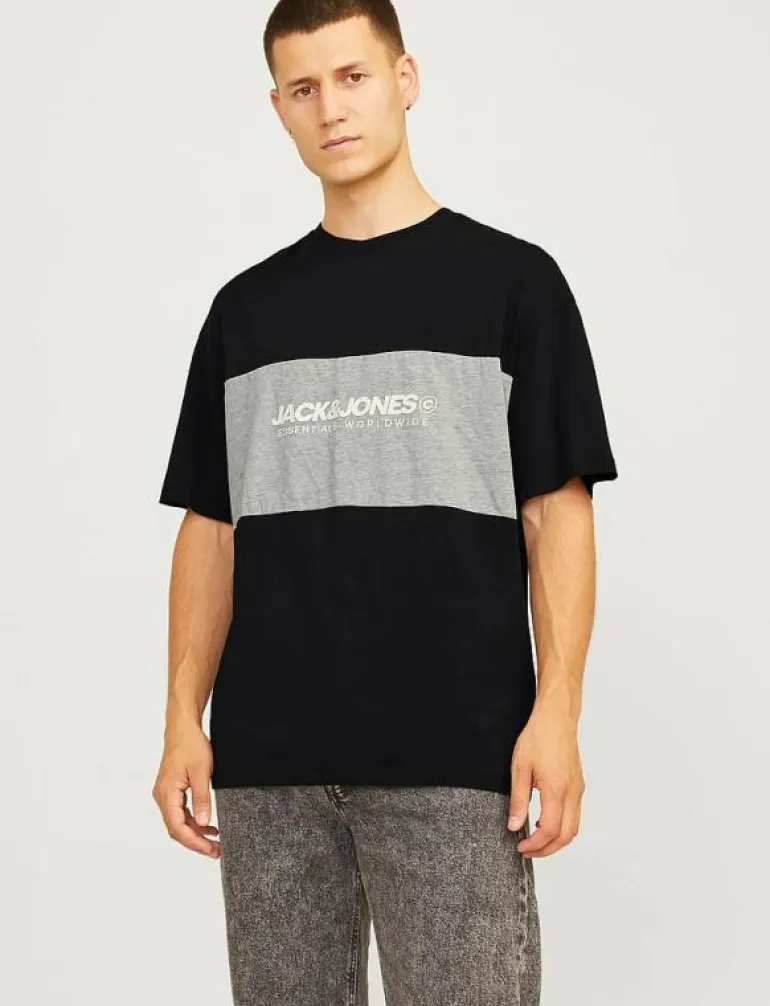 JJELEGACY BLOCKING TEE SS O-NECK NOOS - Kortärmad t-shirt