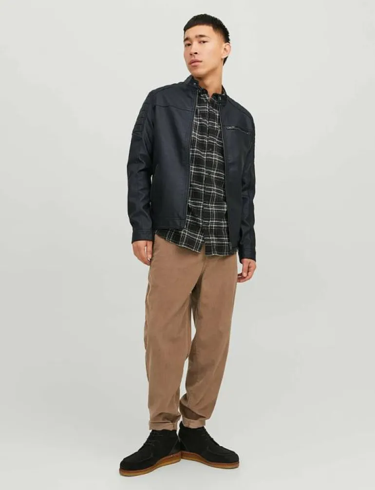 JJEROCKY JACKET NOOS - Skinnjackor