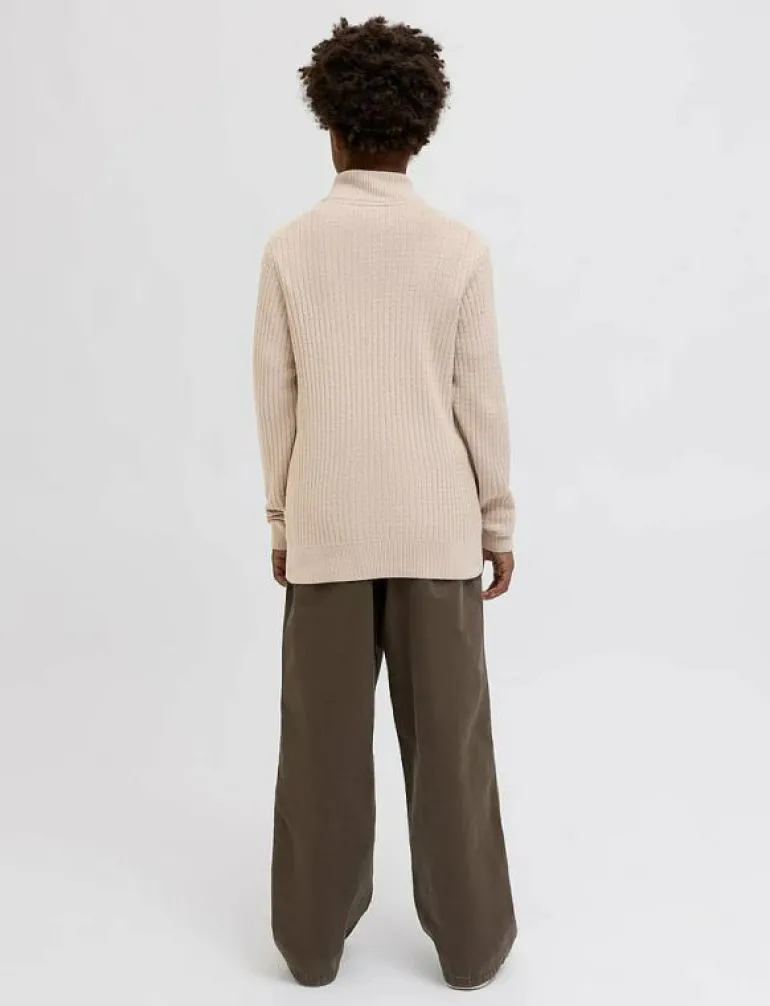 JPRBLUBARKLEY KNIT HALF ZIP JNR - Stickade tröjor