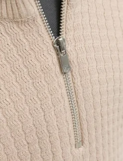 JPRBLUBARKLEY KNIT HALF ZIP JNR - Stickade tröjor