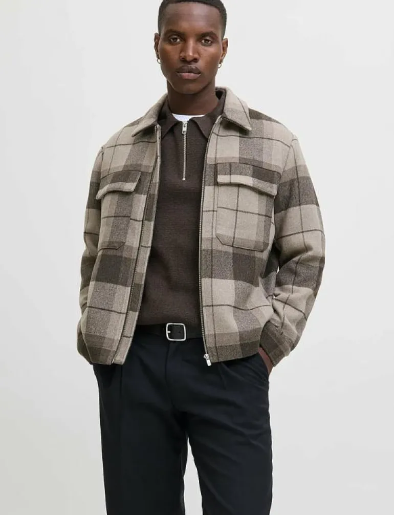 JPRCCRUSSEL WOOL BLEND JACKET SN - Ulljackor