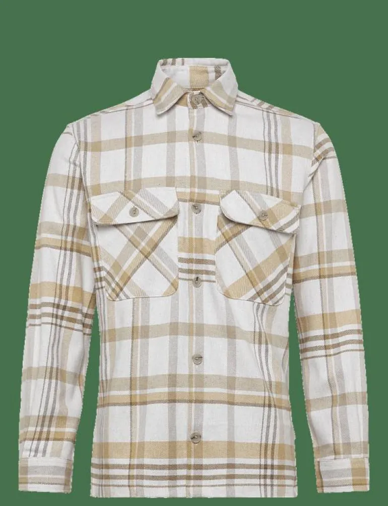 JPRRAYLE MELANGE CHECK L/S OVERSHIRT SN - Jackor & rockar