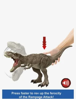 Jurassic World Chaos Theory All-Out Attack Tyrannosaurus Rex Dinosaur Action Figure Toy - Djur
