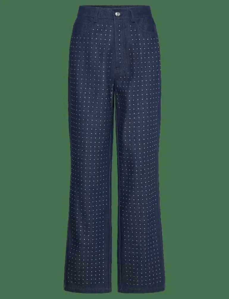 Kendra High waisted rhinestone Jeans - Vida byxor