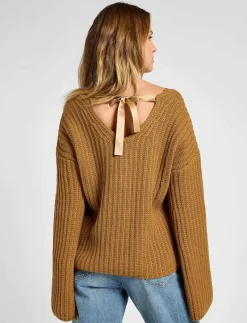 KIMONO SLEEVE KNIT - Stickat