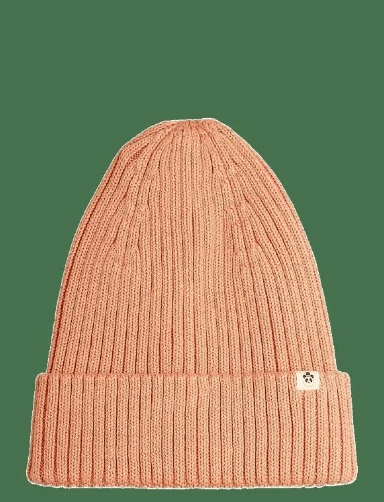 Knitted rib fold up hat - Mössor