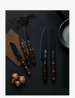 Knivset Phenix 5 delar Svart/Trä - Knivset