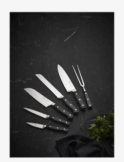 Knivset Pluton 6 delar Stål/Svart - Knivset