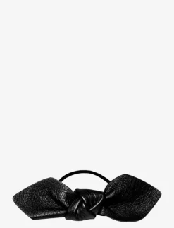 Leather Bow Big Hair Tie - Hårsnoddar