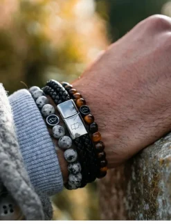 Leather Bracelet Double Rope - Armband