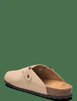 Leather clogs with buckle - Clogs