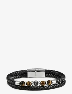 Leather/Beads Combo Bracelet - Armband