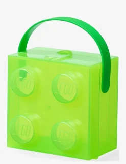 LEGO Box W. Handle Translucent Green - Resa