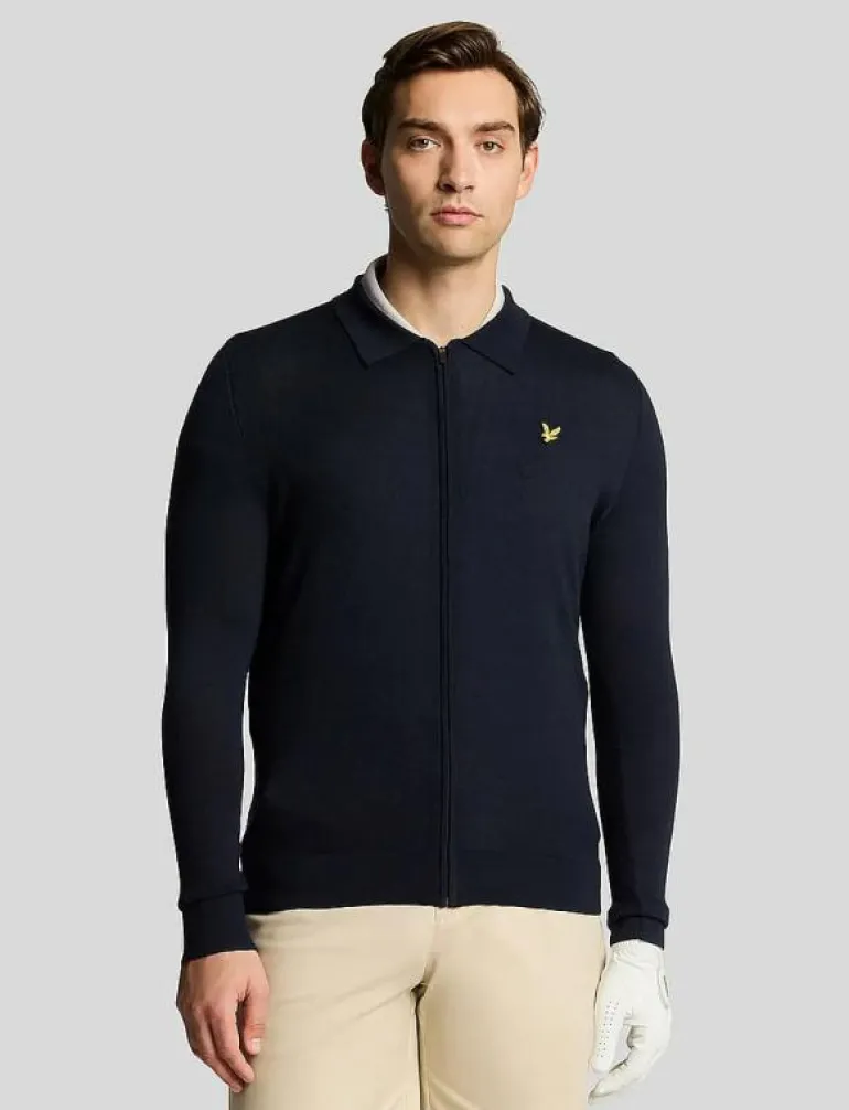 Lightweight Knitted Collared Cardigan - Stickat
