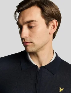 Lightweight Knitted Collared Cardigan - Stickat